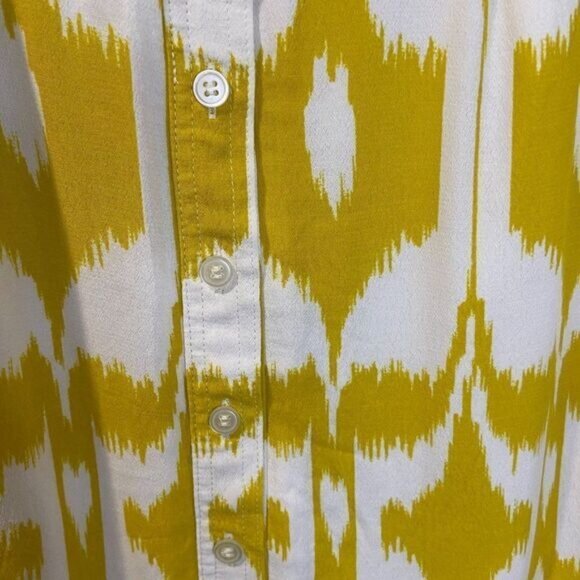 LOFT Women's Islander‎ Ikat Print Button Front Skirt - Picture 6 of 9